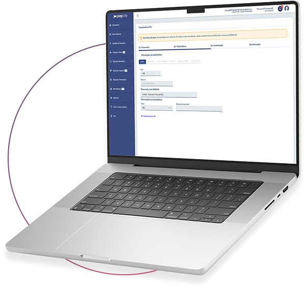 Serviços de pagamentos PIX e transferências PagCorp