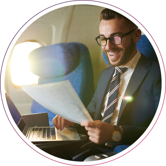 Viagens a negócios Hero